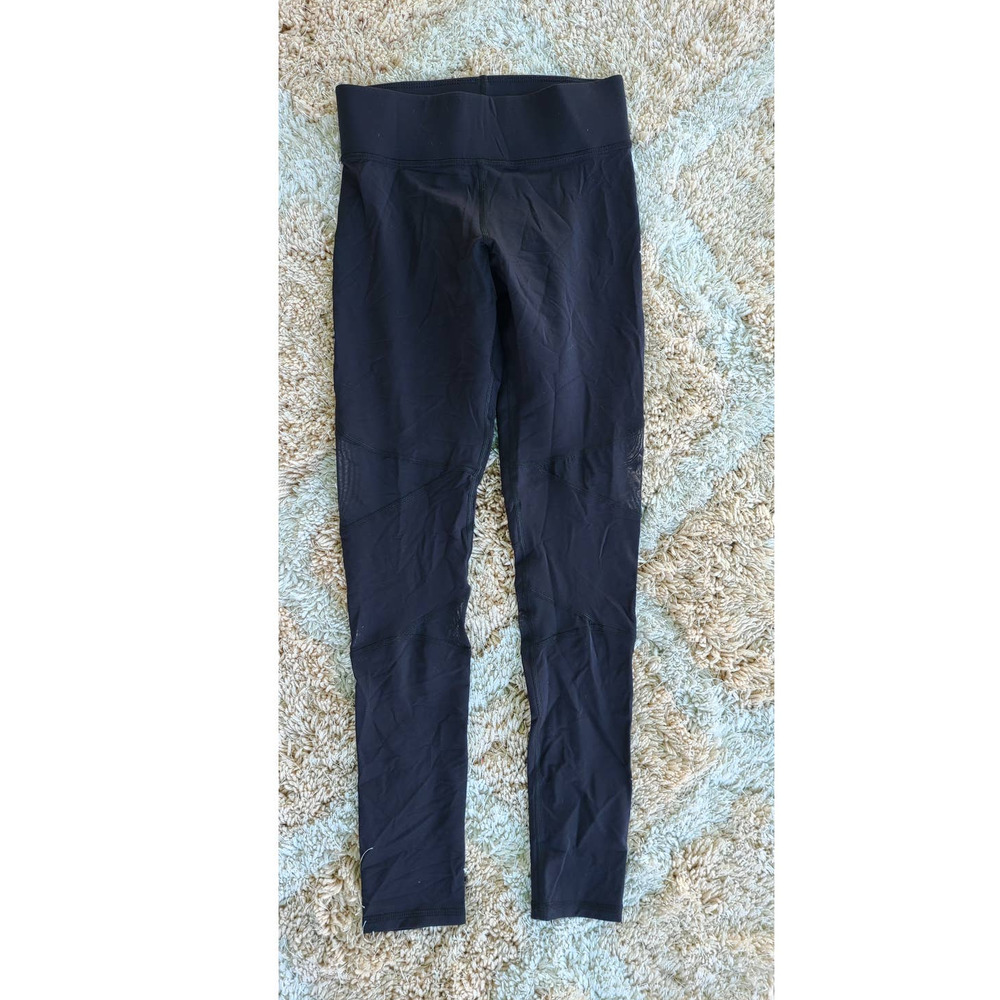 MICHI Black‎ Athletic Mesh Panel Leggings Small